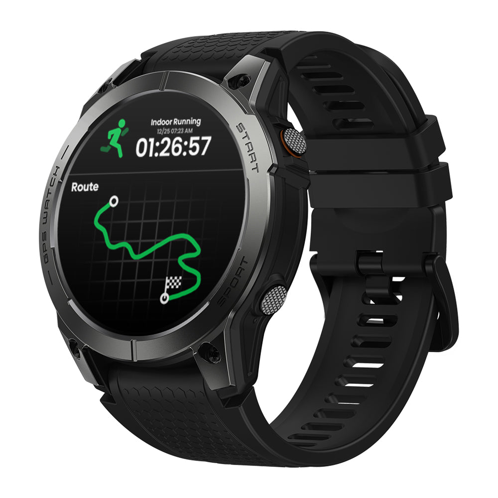 Zeblaze Stratos 3 Pro - GPS AMOLED 1000 nits - Boîtier métal & acier - 60 jours