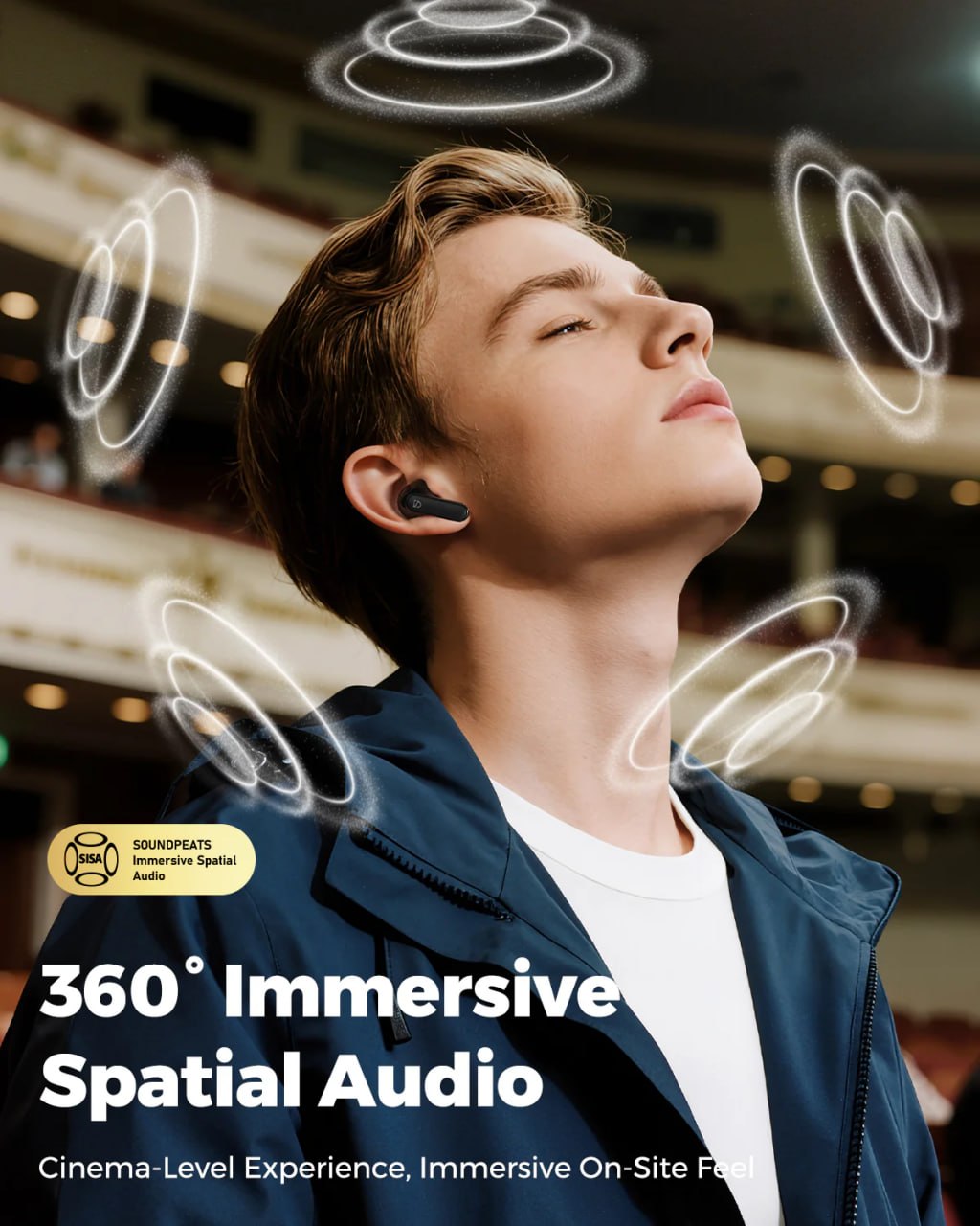 SOUNDPEATS Q3 Pro - Écouteurs Bluetooth 6.0 ANC -38dB - 42h - 13mm - IP55