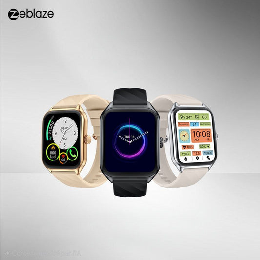 Zeblaze GTS4 - Montre intelligente - 14 jours d'autonomie - Charge magnétique - Ecran AMOLED - autonomie 14 jours - Capacité de la batterie 300 mAh - Largeur de bande environ 22 mm - Étanche IP68