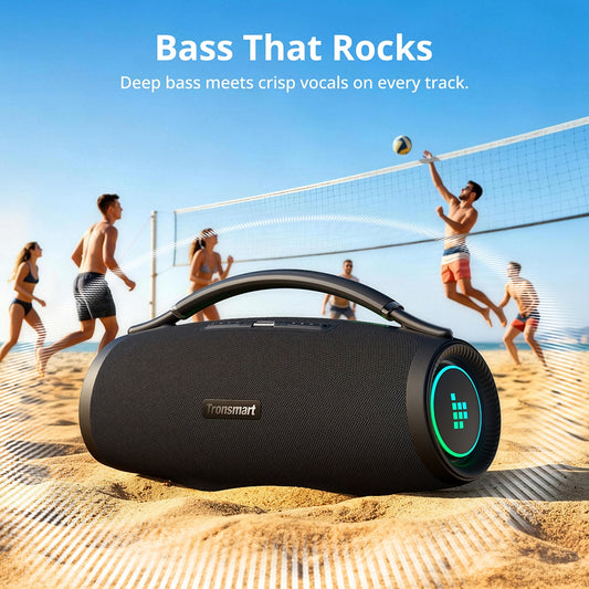 Tronsmart Bang 2 Ultra - Enceinte de 500 W de fête ultra-portable - Appairage Auracast™ - Spectacle lumineux synchronisé au rythme de la musique - jusqu’à 24 heures d’autonomie
