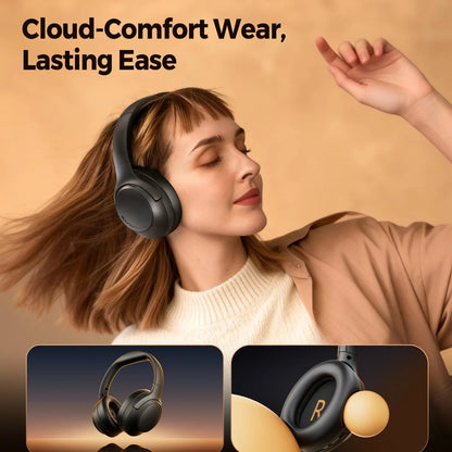 SOUNDPEATS Cove Pro Casque avec réduction de bruit active adaptative de 56 dB, 95 h d'autonomie et réduction de bruit active par IA à 7 microphones