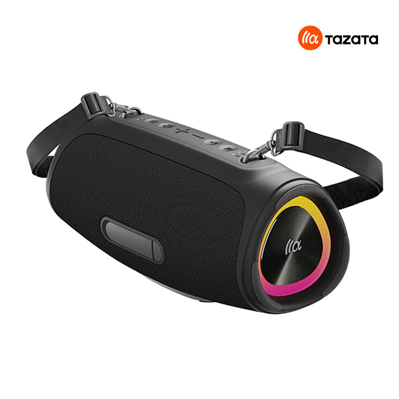 TAZATA BOOMBLAST MINI - Portable Sans Fil Party Stéréo avec TWS 1.5 KG et 7.4 V 3600 mAh Source d'alimentation