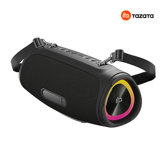 TAZATA BOOMBLAST MINI - Portable Sans Fil Party Stéréo avec TWS 1.5 KG et 7.4 V 3600 mAh Source d'alimentation