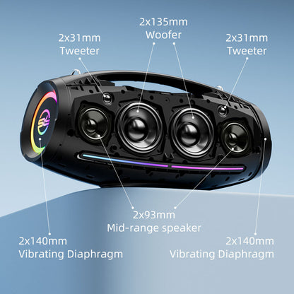 SODLK S1615 PRO - Sono 500W 45000mAh - 20h - HDMI - 2 micros - télécommande - 10kg