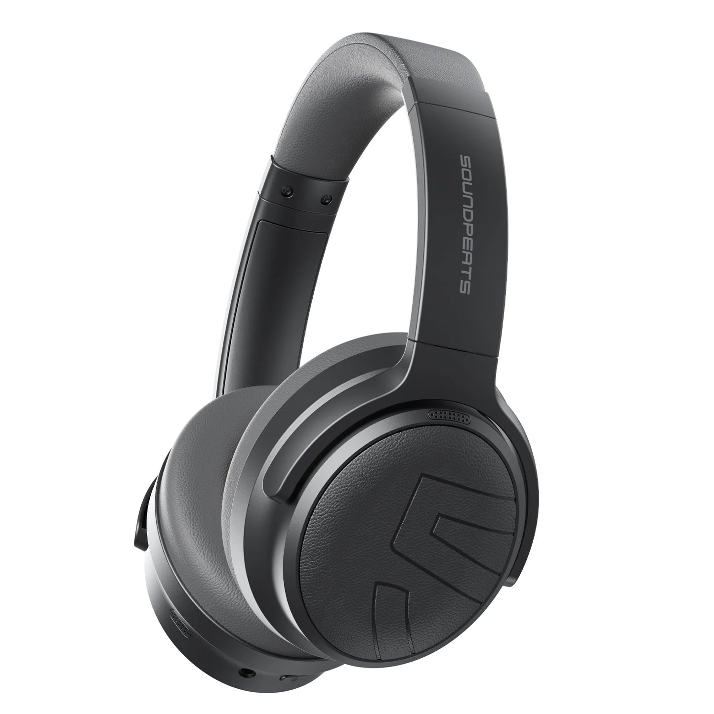 SoundPEATS Space Pro, en noir, drivers doubles et compatible avec LDAC pour un son spatial 360º et une réduction de son avec IA qui réduit jusqu'à 47 dB- 151 heure d'autonomies
