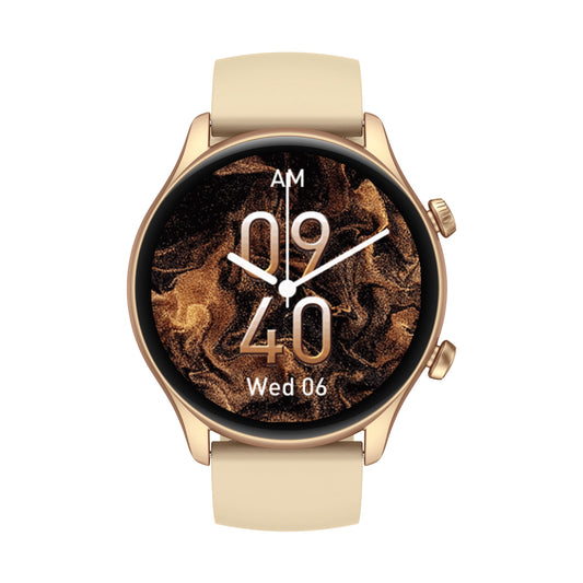 Zeblaze Btalk 3 Plus - Montre intelligente - écran HD 1,39" verre 2,5D - 14 jours - 260 mAh - couleur Or