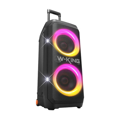 W-KING T12 Plus - 270 W (RMS) - 370 W (crête)RMS Enceinte Bluetooth puissante pour faire la fête avec caisson de basses (370W crête)