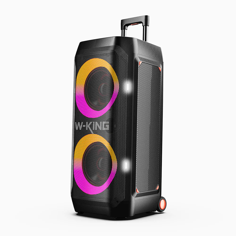 W-KING T12 Plus - 270 W (RMS) - 370 W (crête)RMS Enceinte Bluetooth puissante pour faire la fête avec caisson de basses (370W crête)