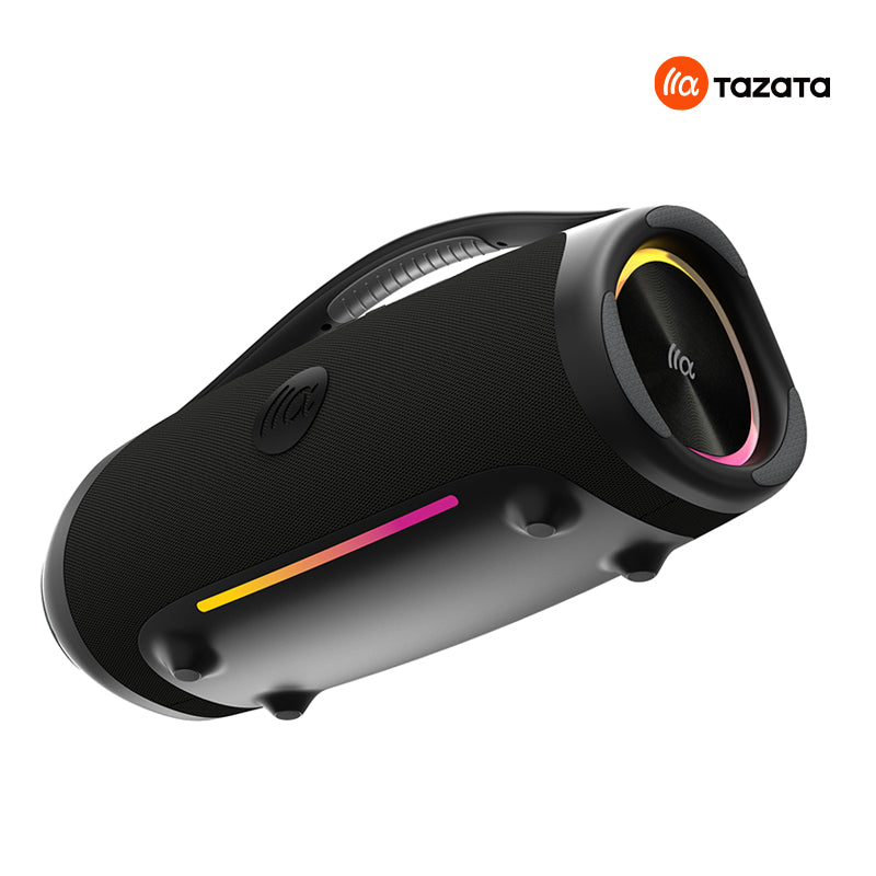 TAZATA BOOMBLAST MAX - Stéréo de fête sans fil étanche IPX7 avec une autonomie de 4 à 10 heures