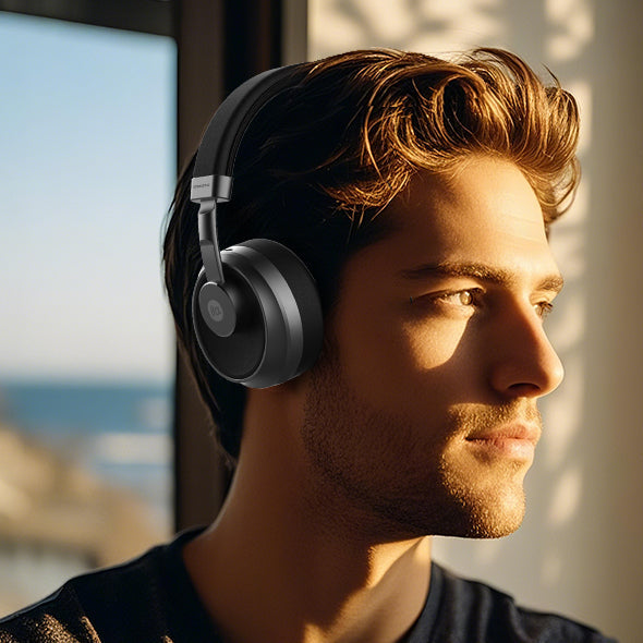 TAZATA BH02 - Casque sans fil Bluetooth 20 Hz-20 kHz Réponse en fréquence 35 heures Temps de lecture