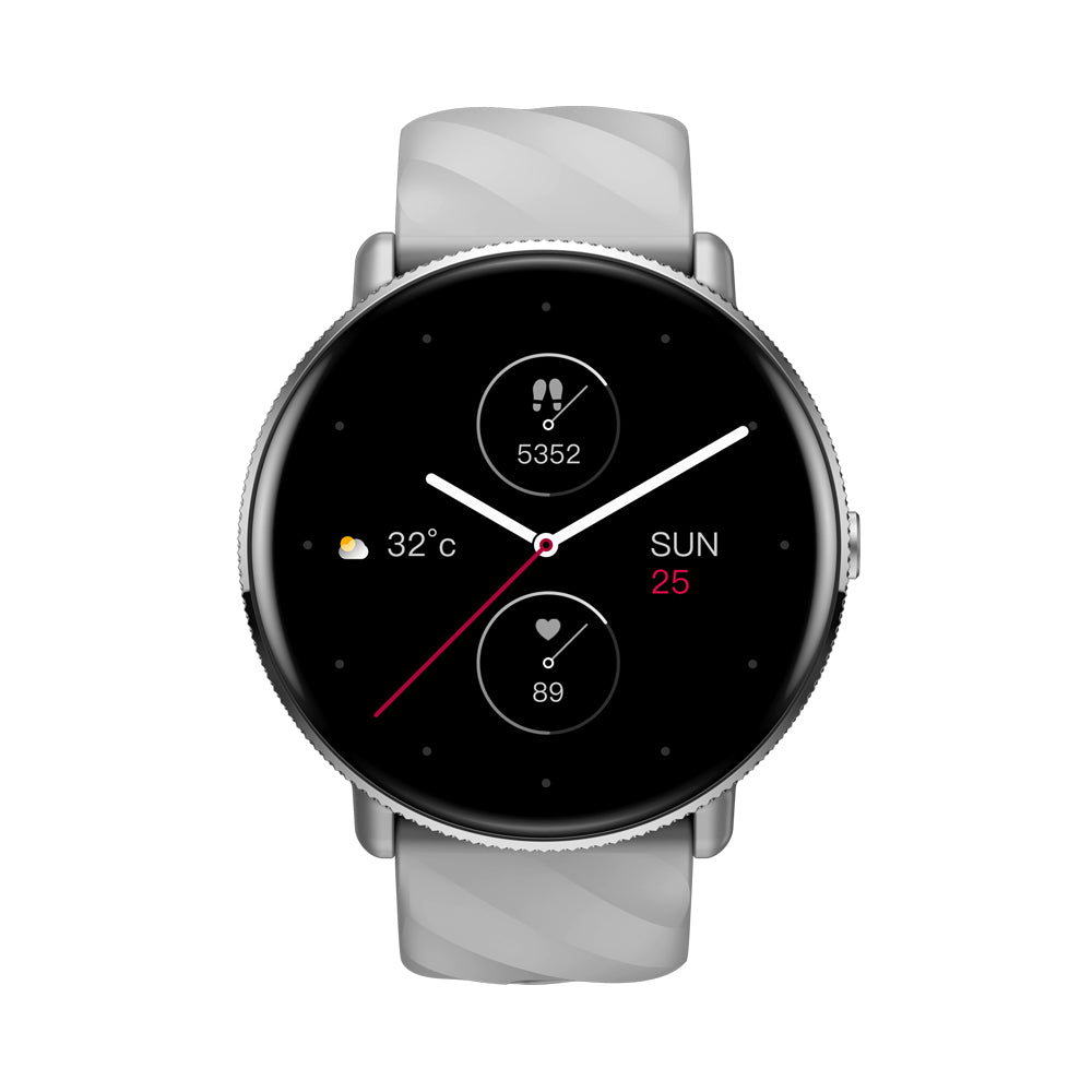 Zeblaze GTR 3 Pro - Montre connectée AMOLED 1,43" - 1000 nits - 14 jours - IP68-argent