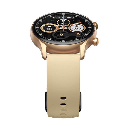 Zeblaze Btalk 3 Plus - Montre intelligente - écran HD 1,39" verre 2,5D - 14 jours - 260 mAh - couleur Or