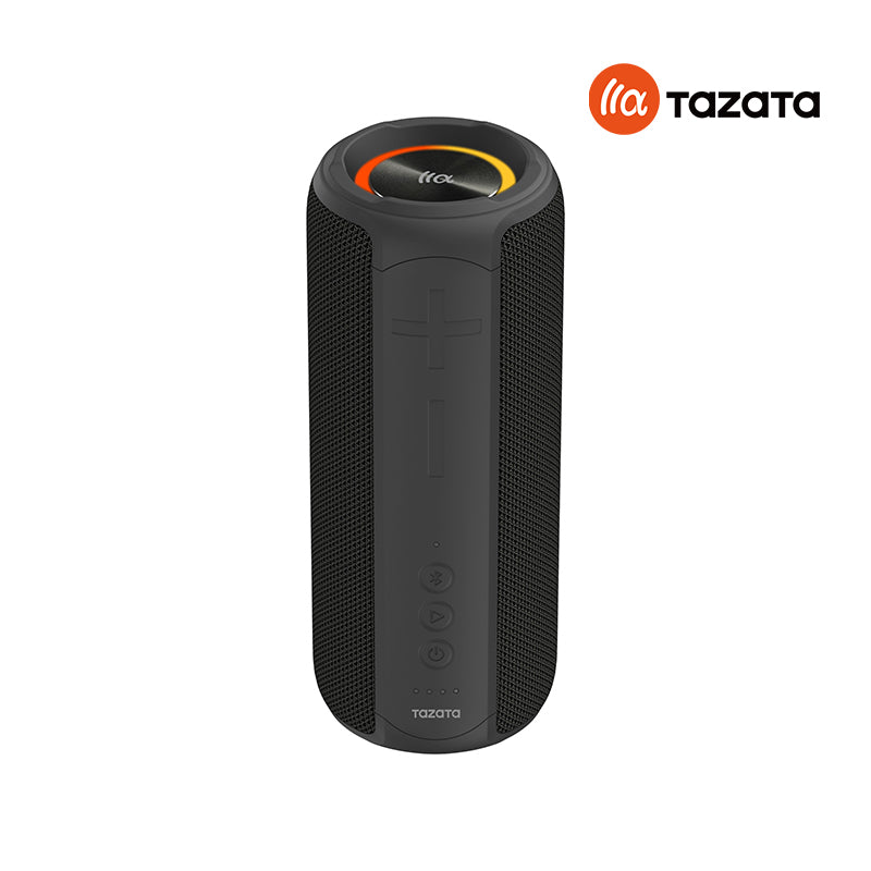 TAZATA PALM 300 - Enceinte Bluetooth portable sans fil de 1 kg avec une portée jusqu'à 9 mètres, étanche IPX7-30 watt- couleur noir