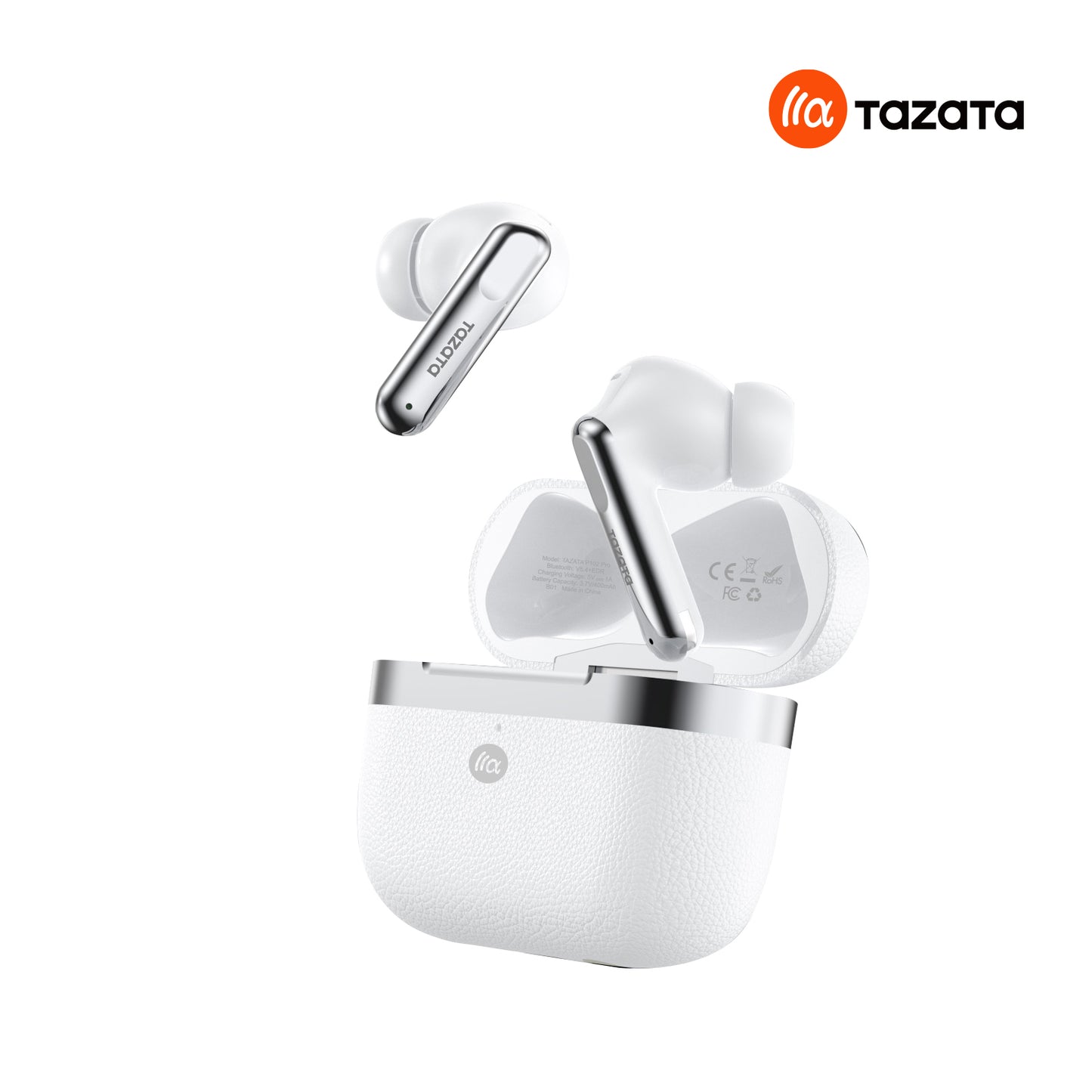 TAZATA TAURUS V - Écouteurs sans fil Eeaphone Bluetooth V5.4 avec réduction de bruit active (ANC) de -42 dB
