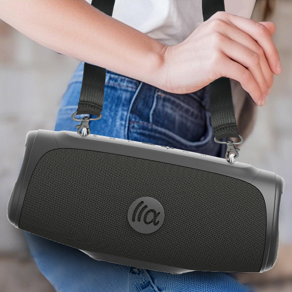 TAZATA BOOMBLAST MINI - Portable Sans Fil Party Stéréo avec TWS 1.5 KG et 7.4 V 3600 mAh Source d'alimentation