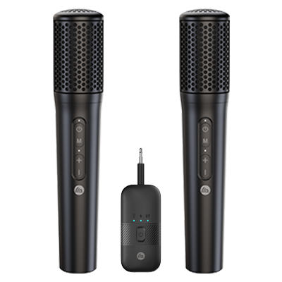 TAZATA MF9S Liberté sans fil, performances professionnelles | 2 Microphone sans fil 2,4 GHz + récepteur Bluetooth 5,4 GHz