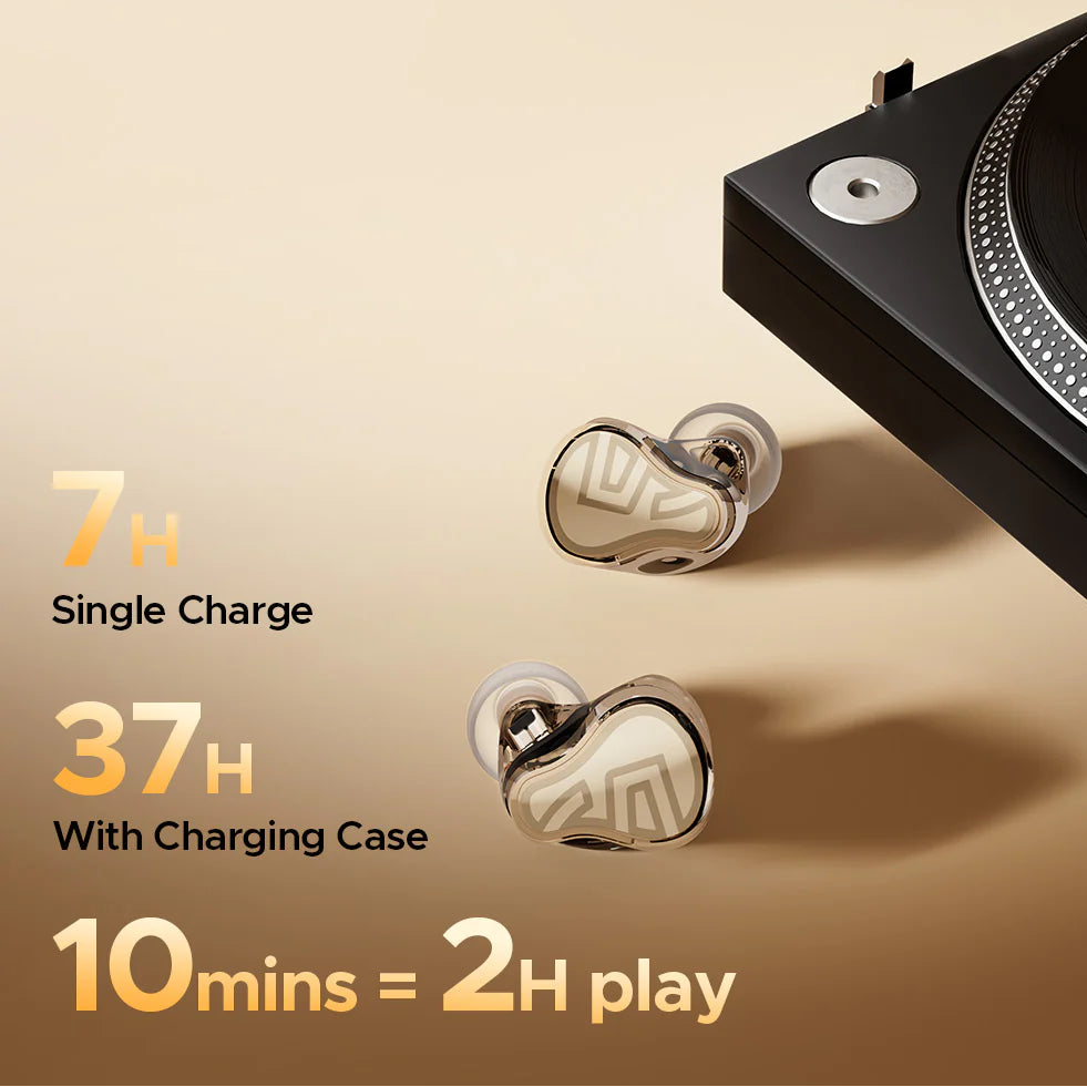 SoundPEATS H3 Earbuds – Triple Driver Hi-Res Audio, ANC IA -  55 dB, Bluetooth 5.4 avec Snapdragon Sound™, aptX Lossless & LDAC, 37h Playtime, 6 Micros cVc 8.0, Mode Jeu 60 ms & Égaliseur 9 Bandes