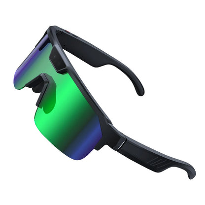 Zeblaze Q01 Caméra de Sport AI Lunettes Intelligentes 30MP Photo 8MP Enregistrement Vidéo Connexion WiFi bluetooth 5.3 Lentilles Polarisées TAC avec Protection UV Technologie Anti-Vibration Double Lunettes Intelligentes Assistées par IA - Argenté