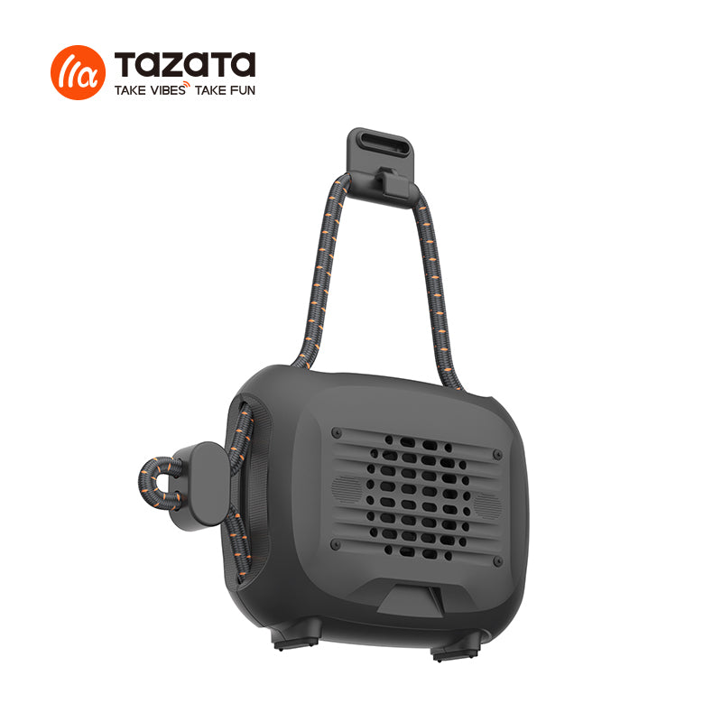 TAZATA GOCLIP IX - Haut-parleur sans fil Bluetooth pour vélo 12 heures de jeu étanche IPX7 clip de longe réglable