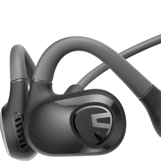 SoundPEATS Runfree Lite2 Casque Ouvert Bluetooth 5.3, Écouteurs sans Fil à Conduction d'air, Conducteur de 16,2 mm pour des Basses Améliorées, 2 Micros pour des Appels Clairs, Ajustement Confortable