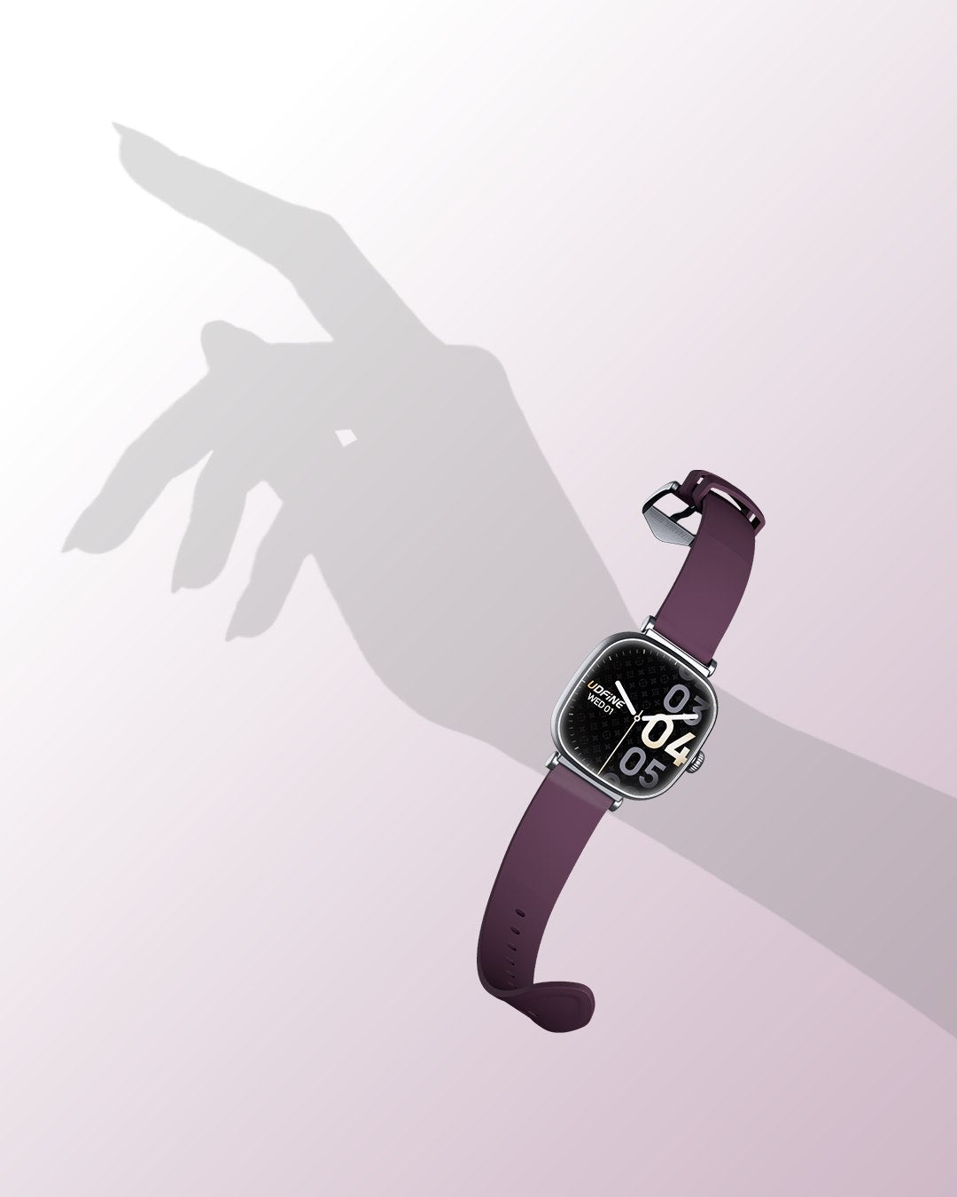 Udfine Montre connectée Luna- Plus de 100 modes sportifs  Résistance à l'eau IP68 - Écran AMOLED de 1,7 pouce avec affichage permanent (AOD) - Alertes d'appels et de messages Bluetooth -