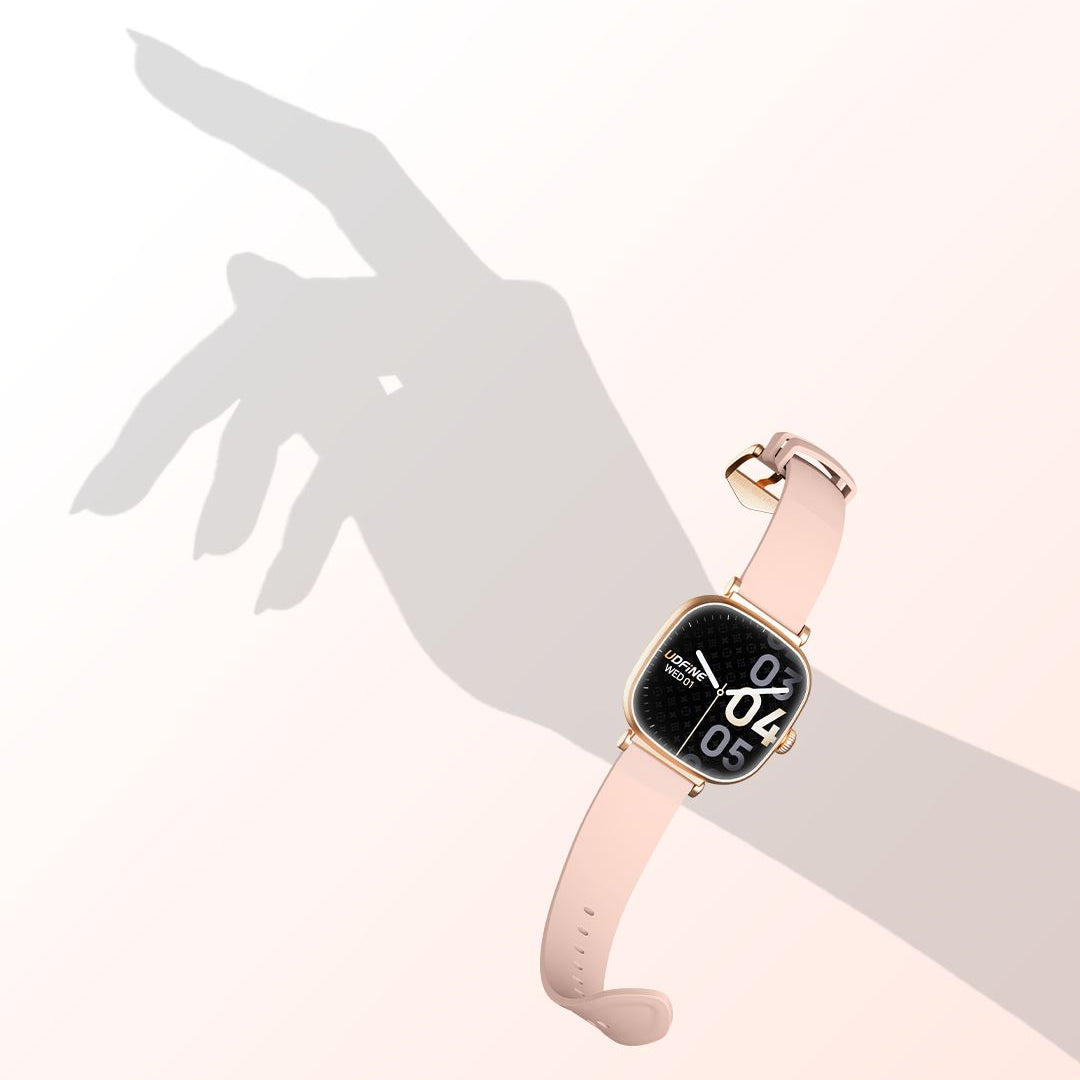 Udfine Montre connectée Luna- Plus de 100 modes sportifs  Résistance à l'eau IP68 - Écran AMOLED de 1,7 pouce avec affichage permanent (AOD) - Alertes d'appels et de messages Bluetooth -