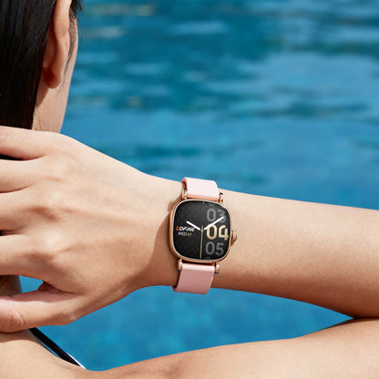 Udfine Montre connectée Luna- Plus de 100 modes sportifs  Résistance à l'eau IP68 - Écran AMOLED de 1,7 pouce avec affichage permanent (AOD) - Alertes d'appels et de messages Bluetooth -