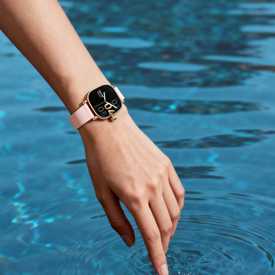 Udfine Montre connectée Luna- Plus de 100 modes sportifs  Résistance à l'eau IP68 - Écran AMOLED de 1,7 pouce avec affichage permanent (AOD) - Alertes d'appels et de messages Bluetooth -