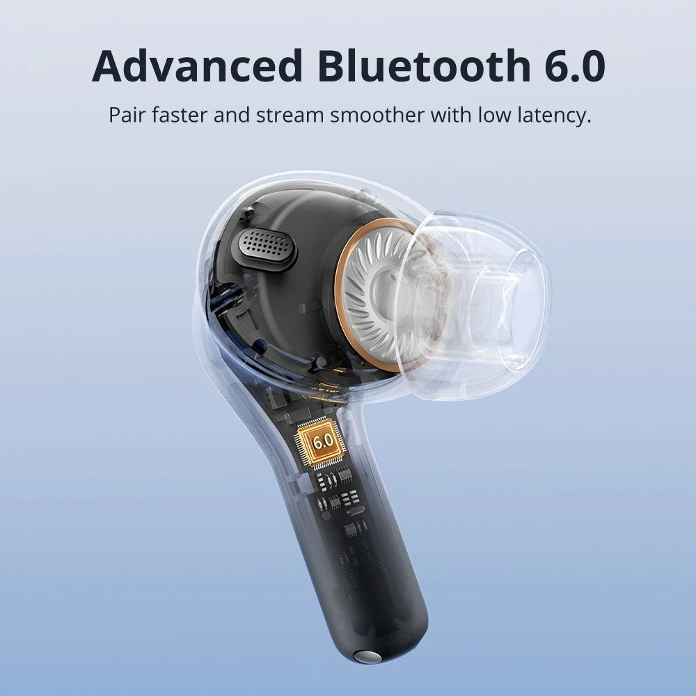 Tronsmart Sounfii NC2 - Casque ANC Hi-Res Bluetooth 6.0 - 40h - Appels IA
