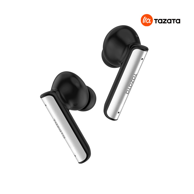 TAZATA TAURUS X - Écouteurs Bluetooth TWS hybrides ANC, réduction de bruit de -30 dB, 4 microphones, appels HD