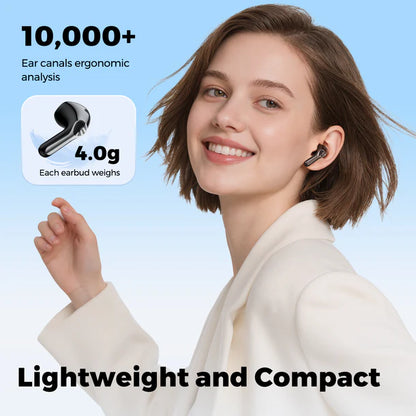 SoundPEATS Air6 HS BT 6.0 Écouteurs sans Fil - Écouteurs Semi Intra auriculaire, Haut-Parleur à Triple Aimant de 13 mm avec Codec LDAC, Hi-Res Audio, 45H d'autonomie, 4 MIC ENC, IPX5