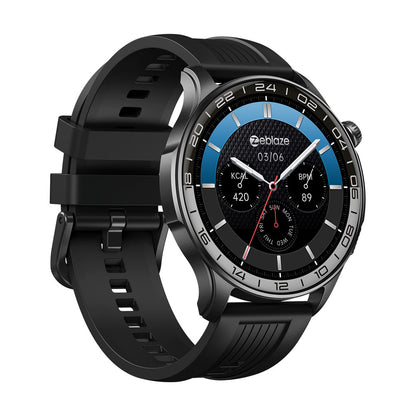 ZEBLAZE BTALK 4 PRO - Écran tactile AMOLED - IP68 - Jusqu'à 14 jours/ 21 jours - 22 mm - 2 bracelets - Noir