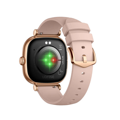 Udfine Montre connectée Luna- Plus de 100 modes sportifs  Résistance à l'eau IP68 - Écran AMOLED de 1,7 pouce avec affichage permanent (AOD) - Alertes d'appels et de messages Bluetooth -