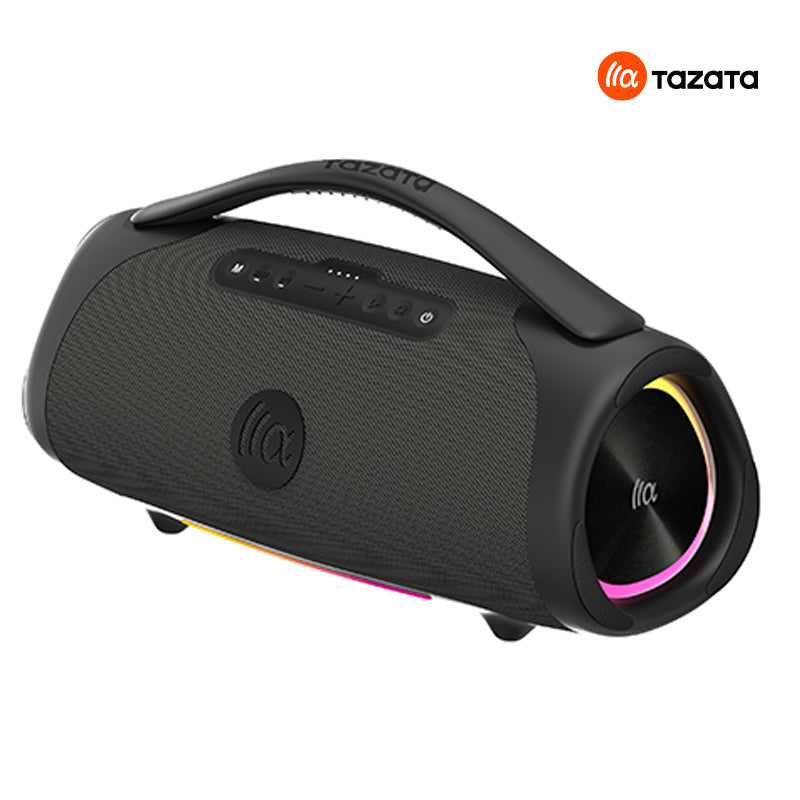 TAZATA BOOMBLAST MAX - Stéréo de fête sans fil étanche IPX7 avec une autonomie de 4 à 10 heures