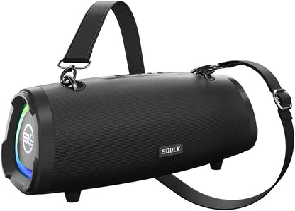 SODLK T90 Plus – Enceinte Bluetooth Portable 100W | Basses Puissantes | IPX6 | RGB | TWS