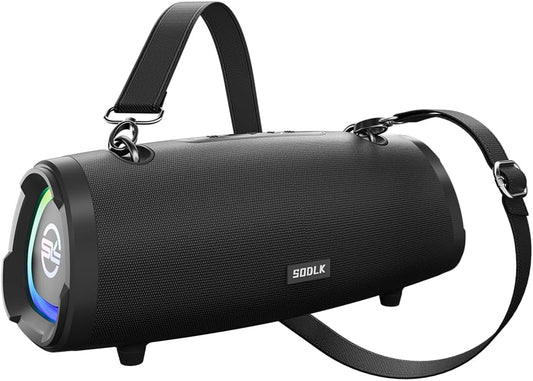 SODLK T90 Plus – Enceinte Bluetooth Portable 100W | Basses Puissantes | IPX6 | RGB | TWS
