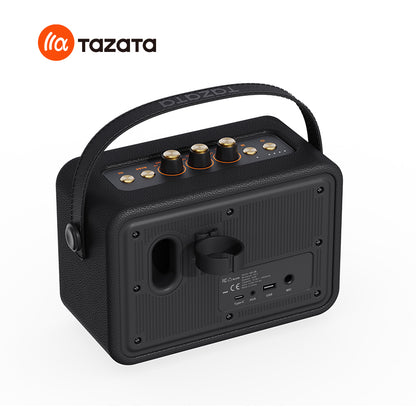 TAZATA HARMONY II - Haut-parleur de karaoké sans fil : ports micro et USB intégrés, bass boost, durée d'exécution 10H