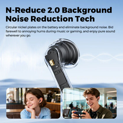 SoundPEATS Air6 HS BT 6.0 Écouteurs sans Fil - Écouteurs Semi Intra auriculaire, Haut-Parleur à Triple Aimant de 13 mm avec Codec LDAC, Hi-Res Audio, 45H d'autonomie, 4 MIC ENC, IPX5