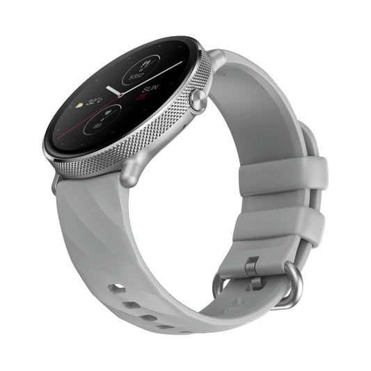 Zeblaze GTR 3 Pro - Montre connectée AMOLED 1,43" - 1000 nits - 14 jours - IP68-argent