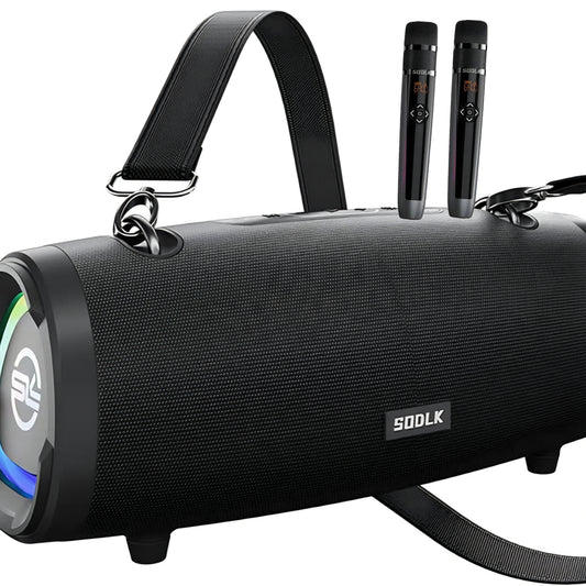 SODLK T90 Plus – Enceinte Bluetooth Portable 100W | Basses Puissantes | IPX6 | RGB | TWS