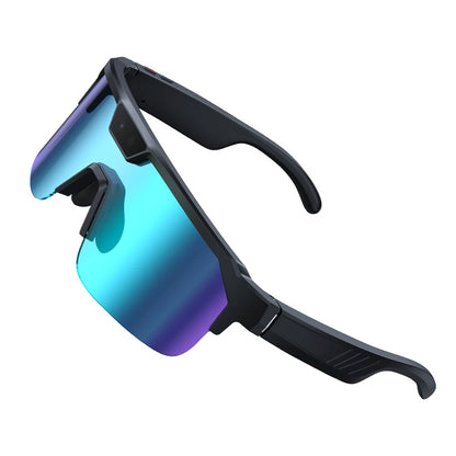 Zeblaze Q01 Caméra de Sport AI Lunettes Intelligentes 30MP Photo 8MP Enregistrement Vidéo Connexion WiFi bluetooth 5.3 Lentilles Polarisées TAC avec Protection UV Technologie Anti-Vibration Double Lunettes Intelligentes Assistées par IA - Argenté