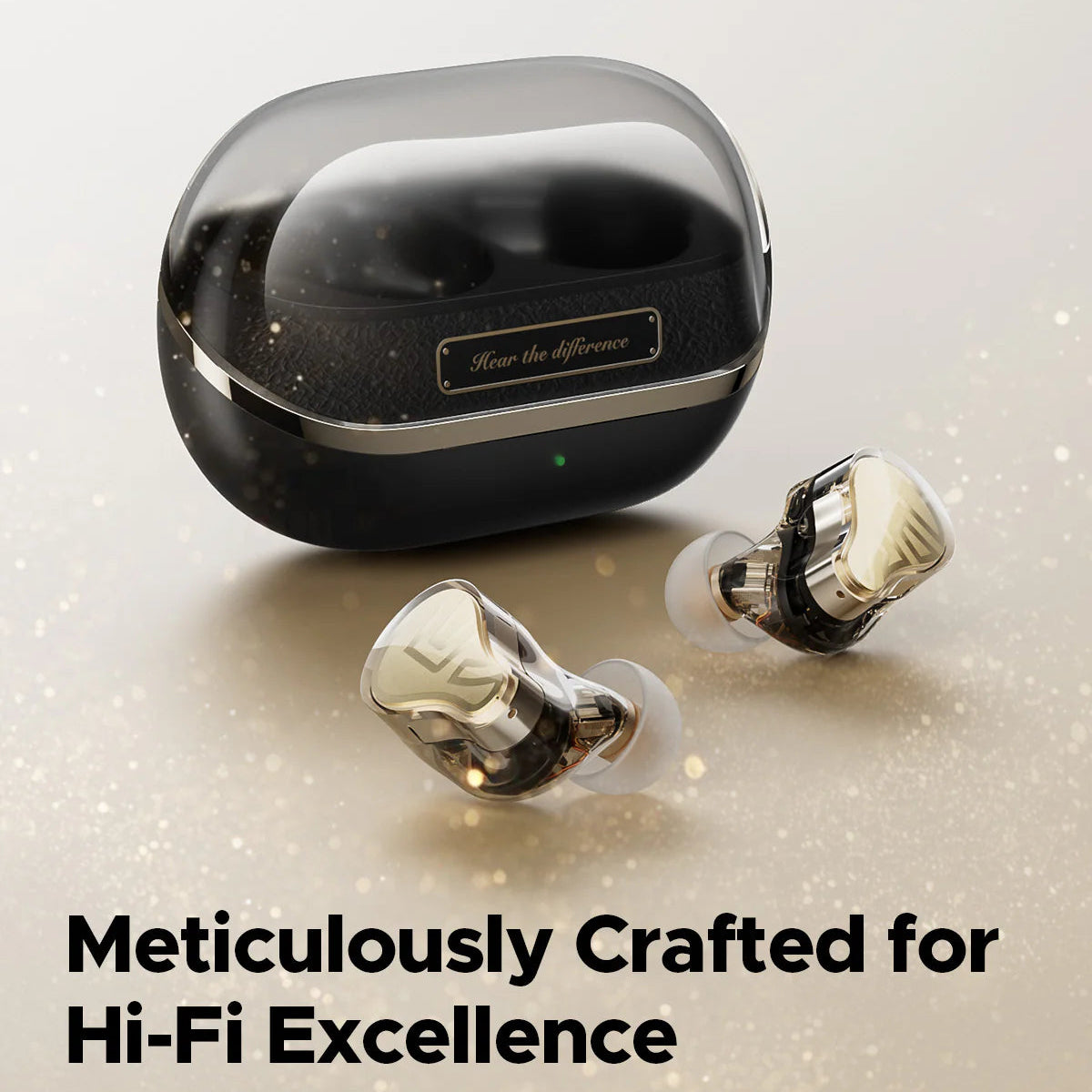 SoundPEATS H3 Earbuds – Triple Driver Hi-Res Audio, ANC IA -  55 dB, Bluetooth 5.4 avec Snapdragon Sound™, aptX Lossless & LDAC, 37h Playtime, 6 Micros cVc 8.0, Mode Jeu 60 ms & Égaliseur 9 Bandes