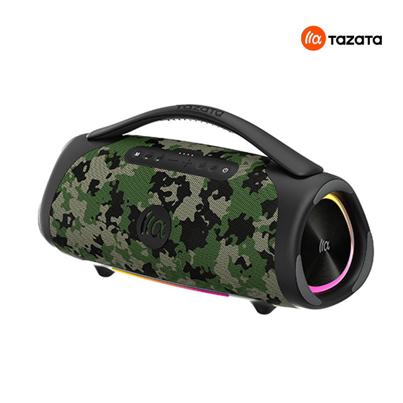 TAZATA BOOMBLAST MAX - Stéréo de fête sans fil étanche IPX7 avec une autonomie de 4 à 10 heures