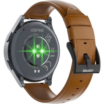 Udfine Power - Montre GPS AMOLED AOD - 110+ sports - Santé 24/7 - Appels BT