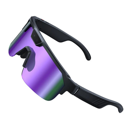 Zeblaze Q01 Caméra de Sport AI Lunettes Intelligentes 30MP Photo 8MP Enregistrement Vidéo Connexion WiFi bluetooth 5.3 Lentilles Polarisées TAC avec Protection UV Technologie Anti-Vibration Double Lunettes Intelligentes Assistées par IA - Argenté