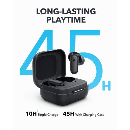 Anker Soundcore by R50i NC Écouteurs sans Fil avec Pilotes de 10 mm avec Grosses Basses, Bluetooth 5.3, 45 Heures de Lecture, étanchéité IP54-Sweatguard M, appels clairs AI avec 4 micros, 22