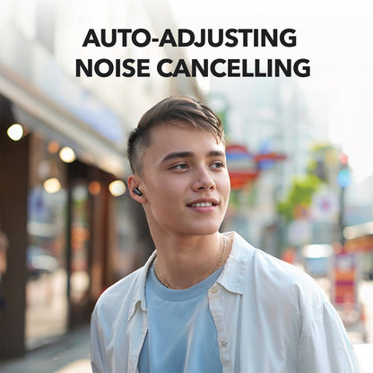 Anker Soundcore by R50i NC Écouteurs sans Fil avec Pilotes de 10 mm avec Grosses Basses, Bluetooth 5.3, 45 Heures de Lecture, étanchéité IP54-Sweatguard M, appels clairs AI avec 4 micros, 22