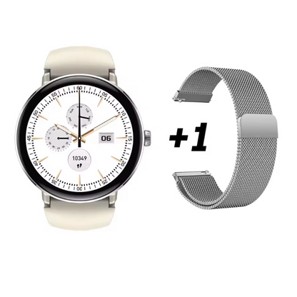Zeblaze Lily 2 - Montre connectée élégante pour femme -Ecran AMOLED- Écran tactile -Bracelet en silicone durable et confortable- Capacité de la batterie 200 mAh - Appel vocal - Poids 34,6 g