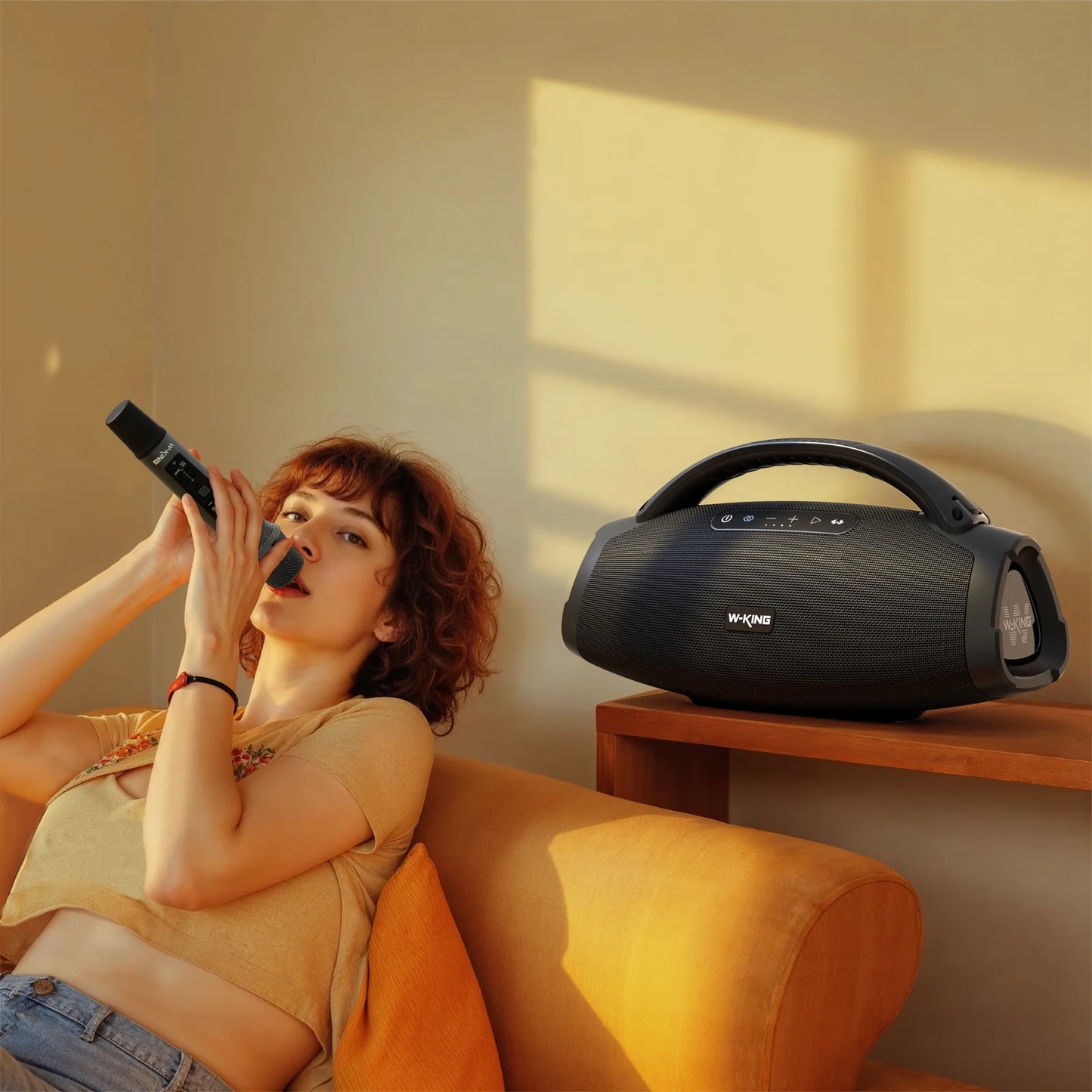 W-KING D20S + Sac -  Enceinte Bluetooth portable  140 W RMS puissante pour l'extérieur et les fêtes