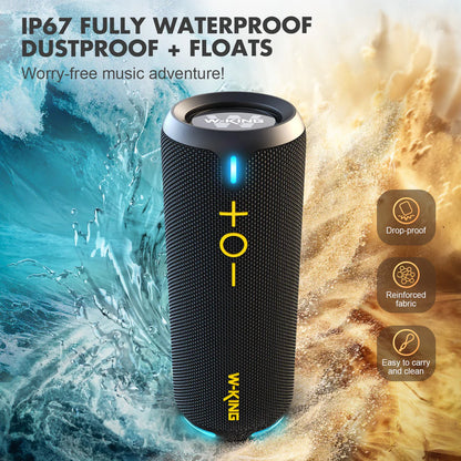 Enceinte Bluetooth compacte W-KING D320 40 W RMS pour les voyages